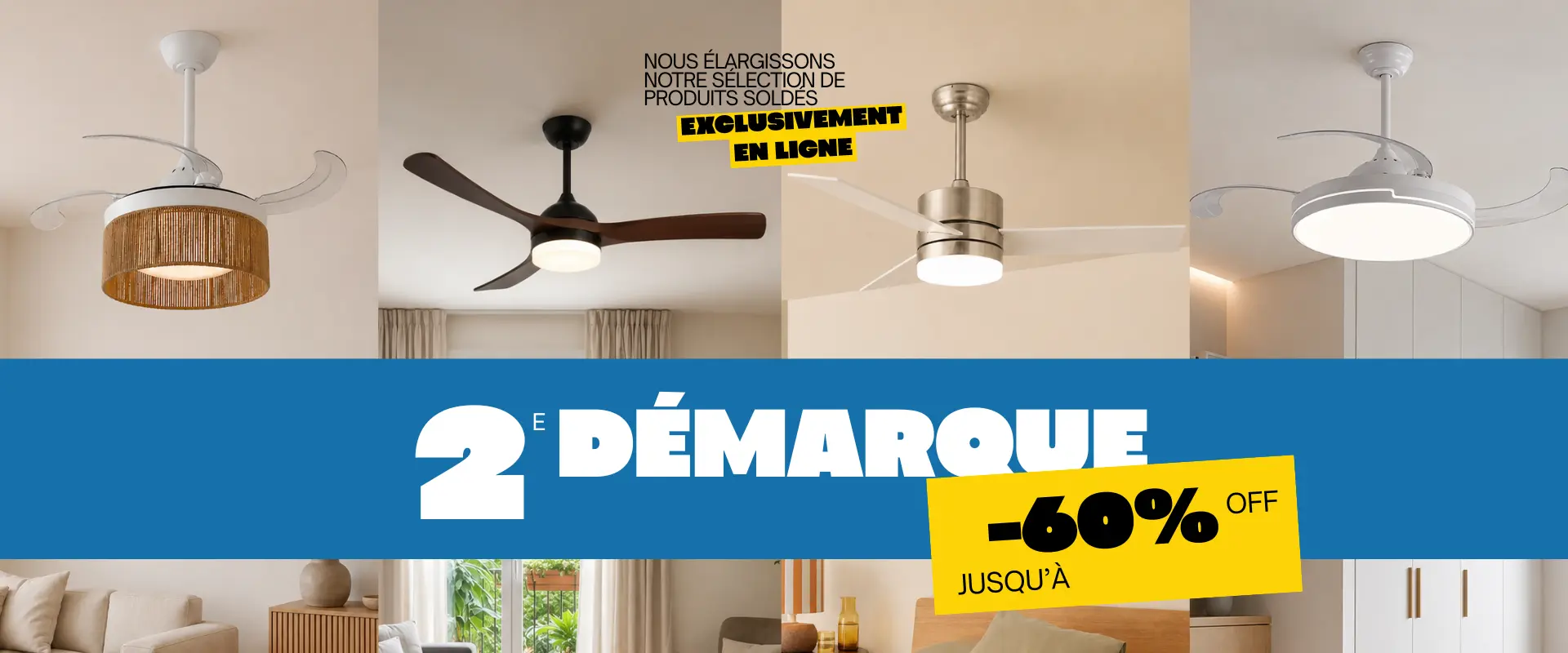 Ventilateurs de plafond